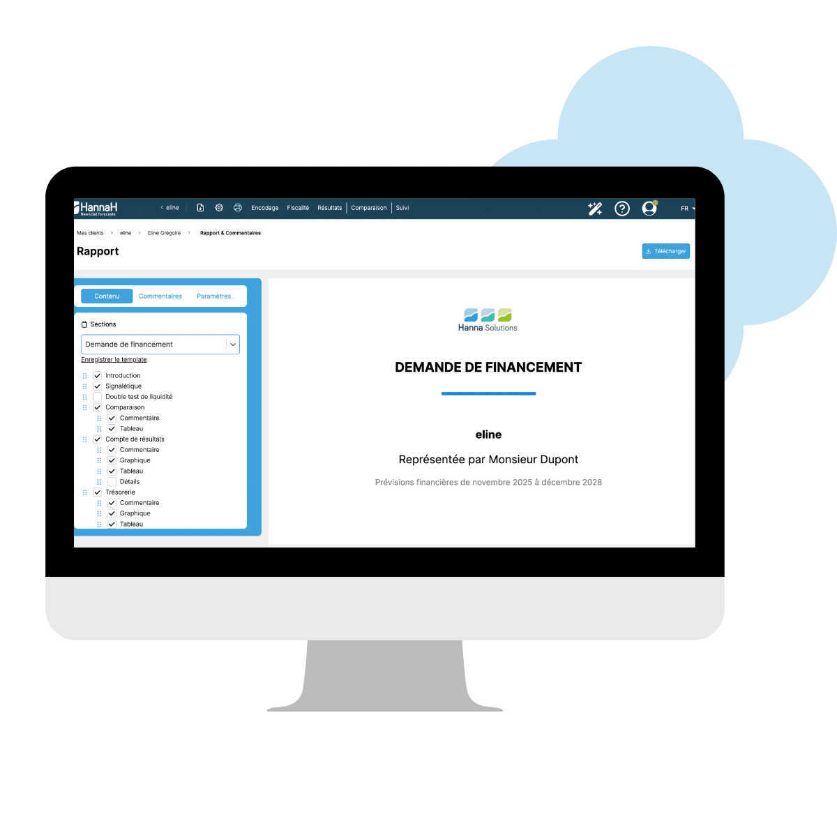 Demande de financement - report